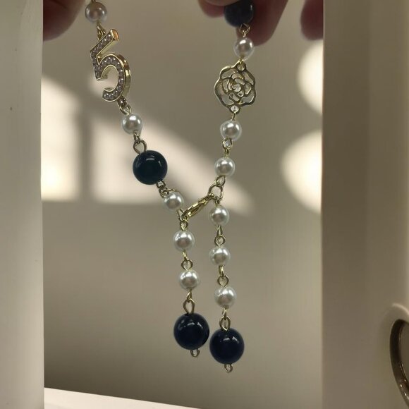 Pearl Camellia Fashion Bracelet Women Gold Chain Vintage Jewelry Gift - Picture 4 of 6